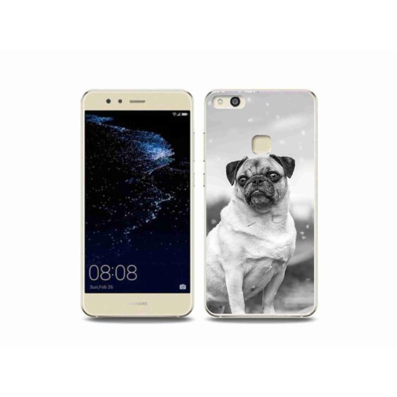 Gélový obal mmCase na mobil Huawei P10 Lite - mops