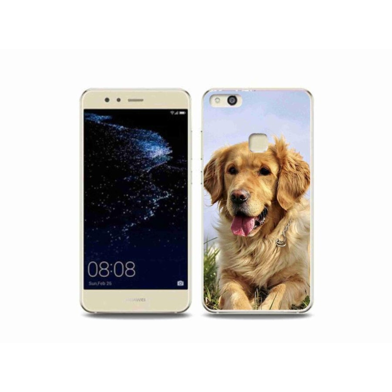 Gélový obal mmCase na mobil Huawei P10 Lite - zlatý retriever