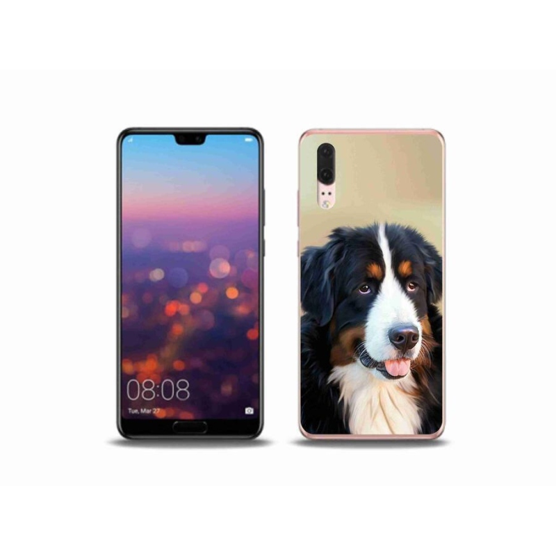 Gélový obal mmCase na mobil Huawei P20 - bernský salašnícky pes