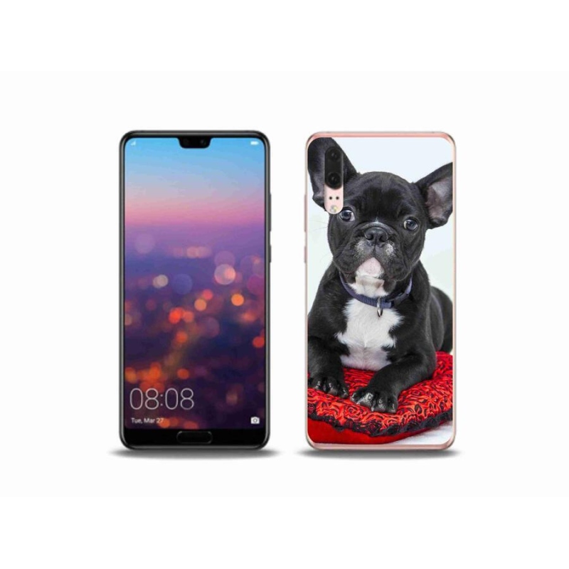 Gélový obal mmCase na mobil Huawei P20 - buldog