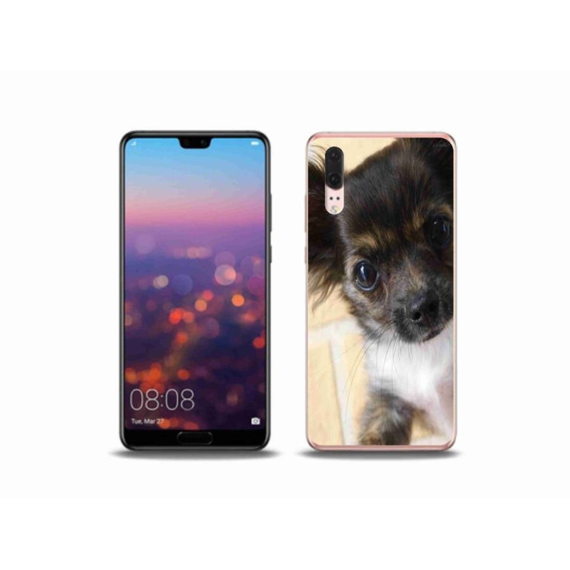 Gélový obal mmCase na mobil Huawei P20 - čivava 2