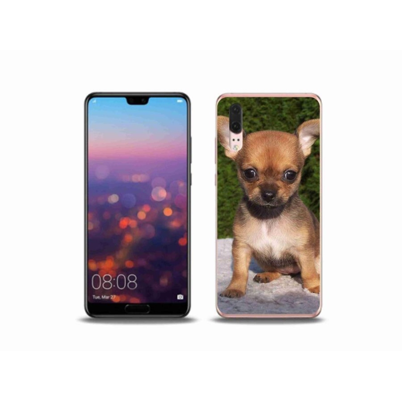 Gélový obal mmCase na mobil Huawei P20 - čivava 3