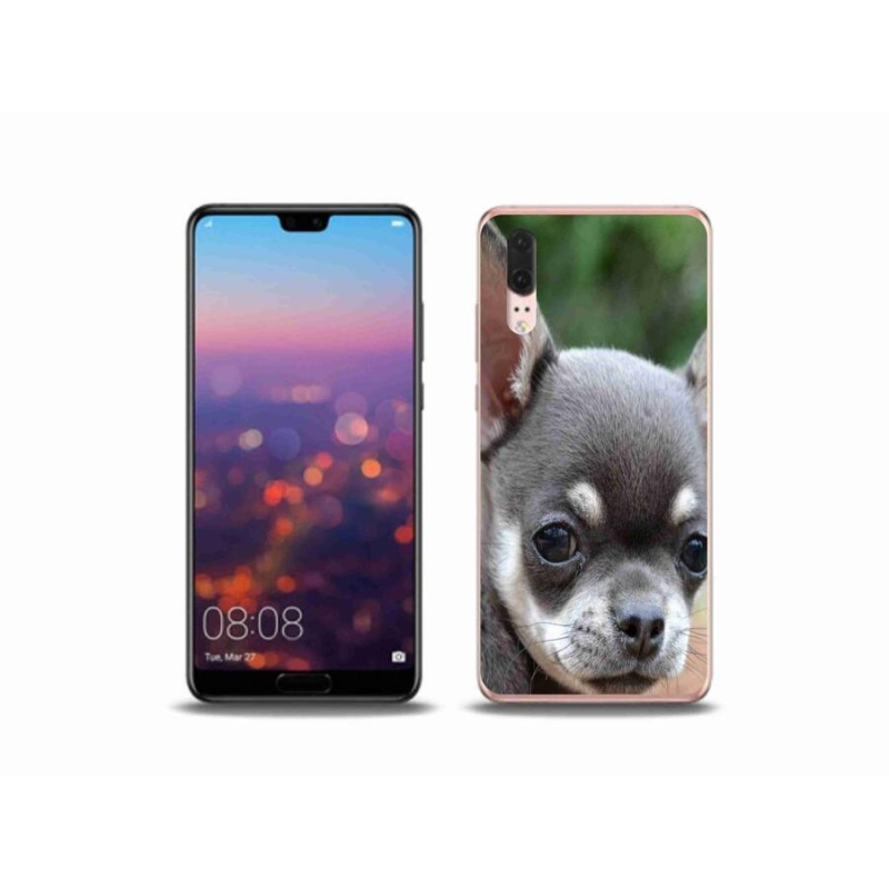 Gélový obal mmCase na mobil Huawei P20 - čivava