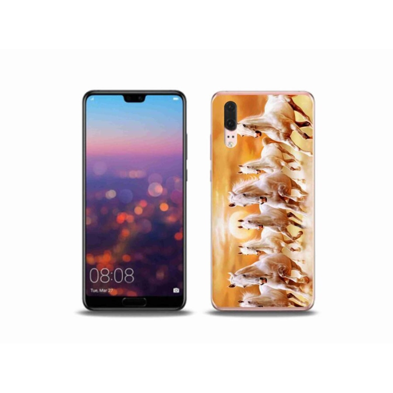 Gélový obal mmCase na mobil Huawei P20 - kone 2