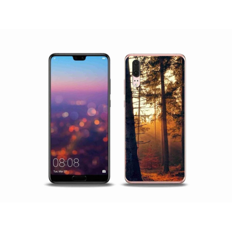 Gélový obal mmCase na mobil Huawei P20 - les