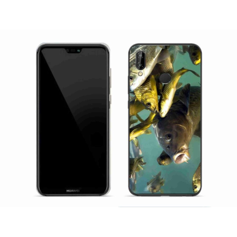 Gélový obal mmCase na mobil Huawei P20 Lite - kŕdeľ rýb