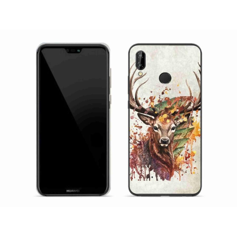 Gélový obal mmCase na mobil Huawei P20 Lite - jeleň 1