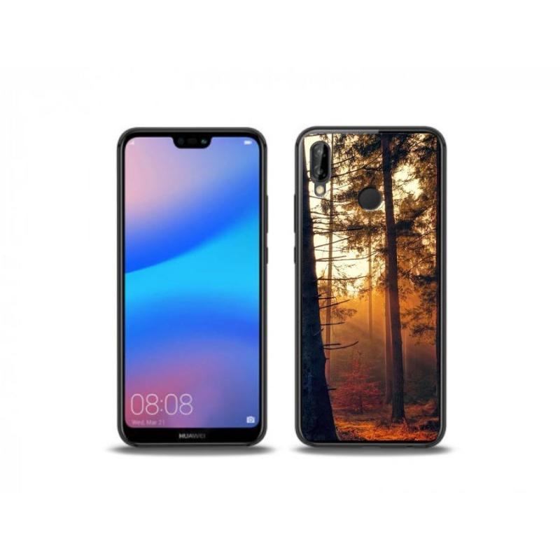 Gélový obal mmCase na mobil Huawei P20 Lite - les