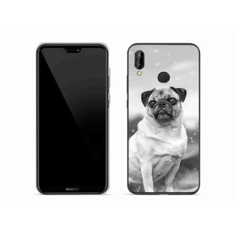 Gélový obal mmCase na mobil Huawei P20 Lite - mops