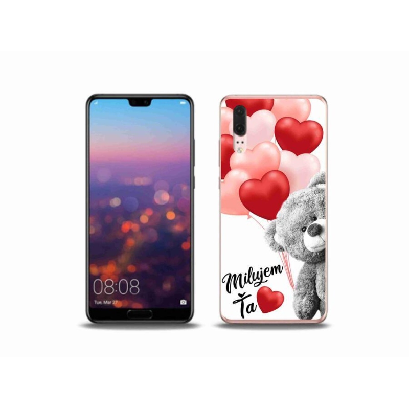 Gélový obal mmCase na mobil Huawei P20 - milujem Ťa sk