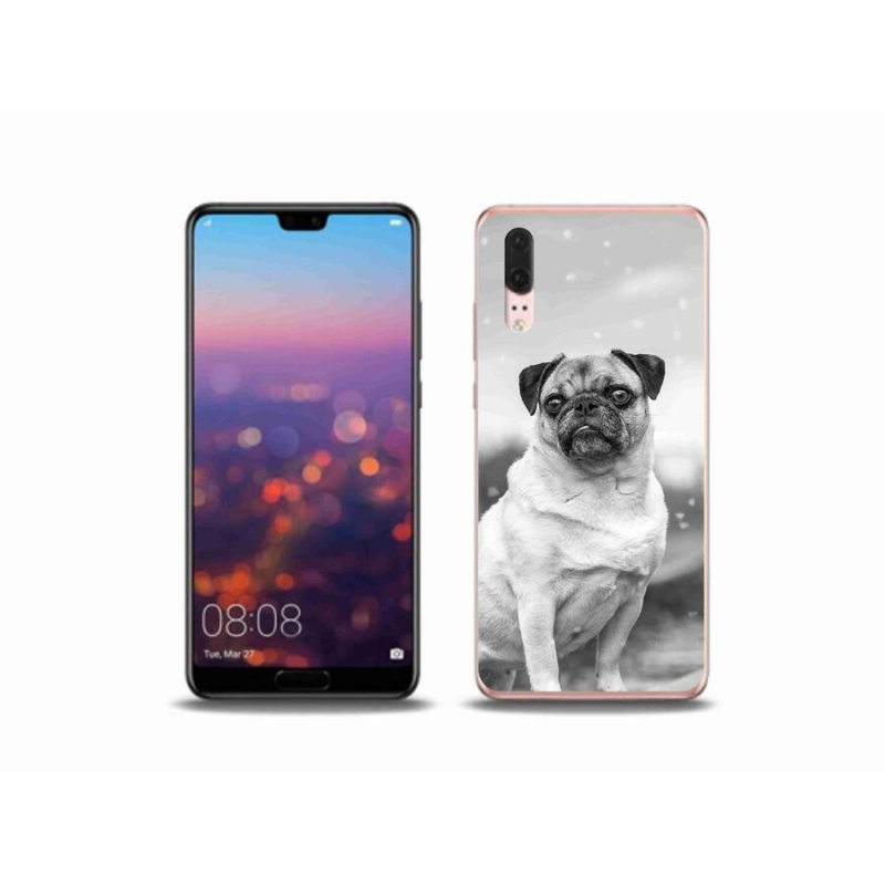 Gélový obal mmCase na mobil Huawei P20 - mops