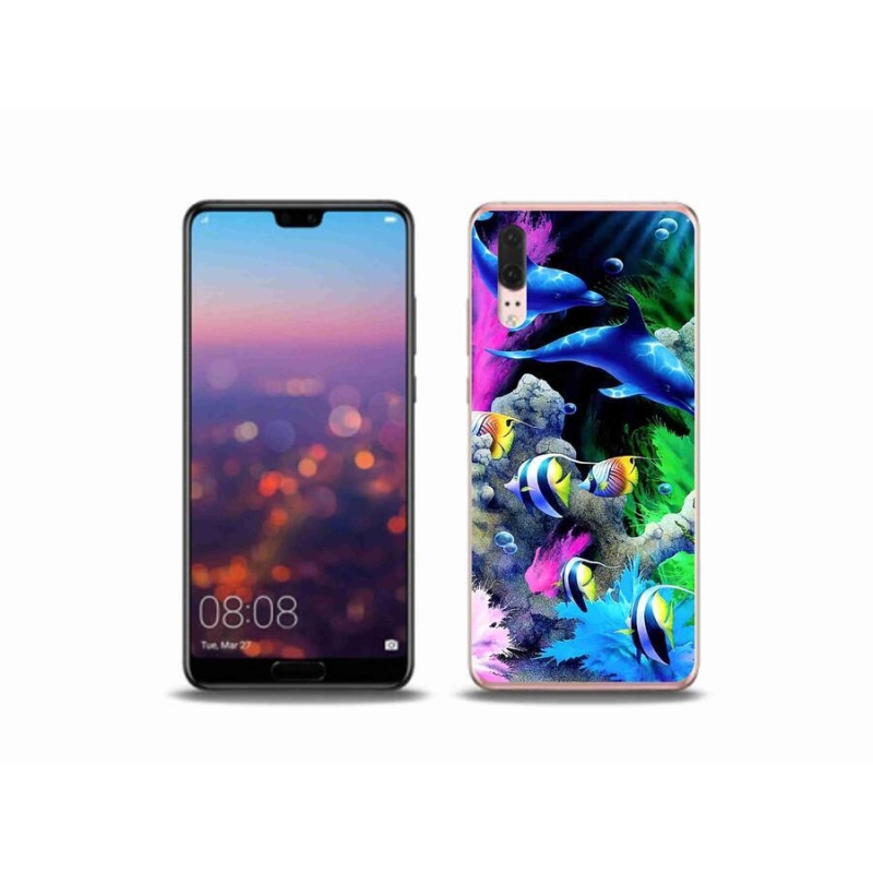 Gélový obal mmCase na mobil Huawei P20 - morský svet