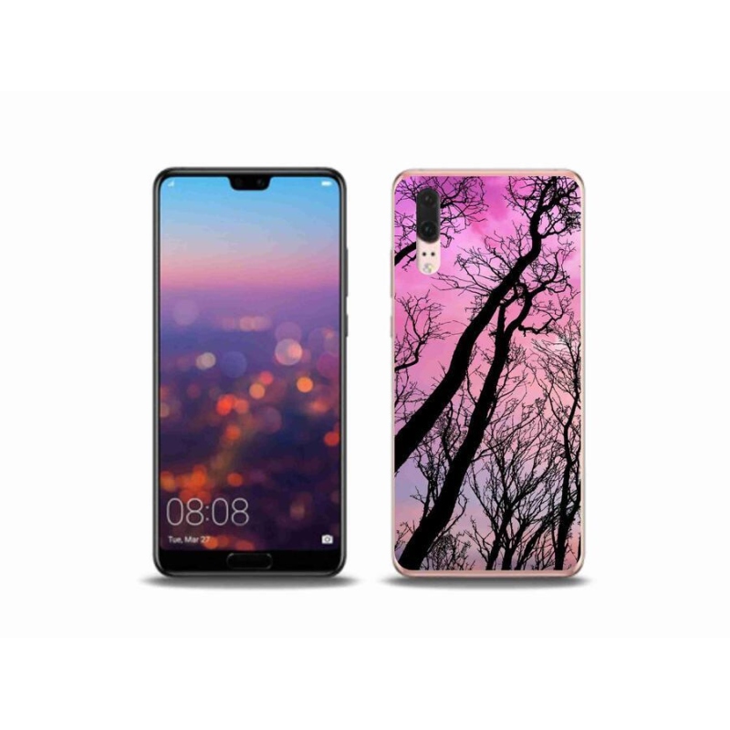 Gélový obal mmCase na mobil Huawei P20 - opadané stromy