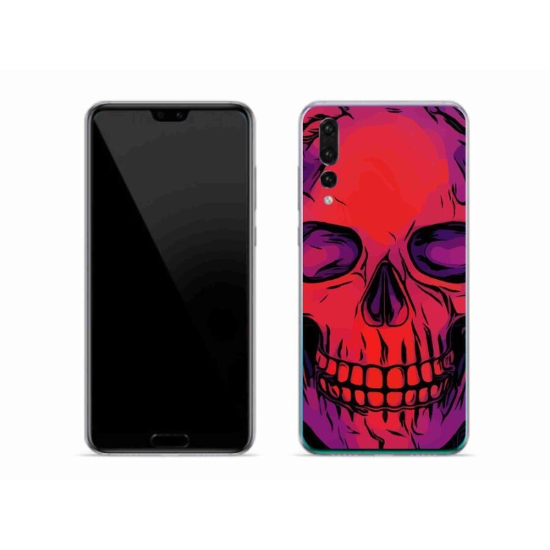 Gélový obal mmCase na mobil Huawei P20 Pro - lebka