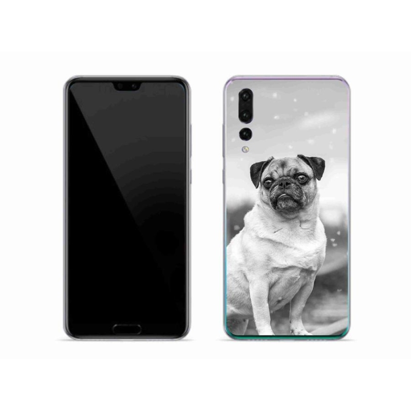 Gélový obal mmCase na mobil Huawei P20 Pro - mops