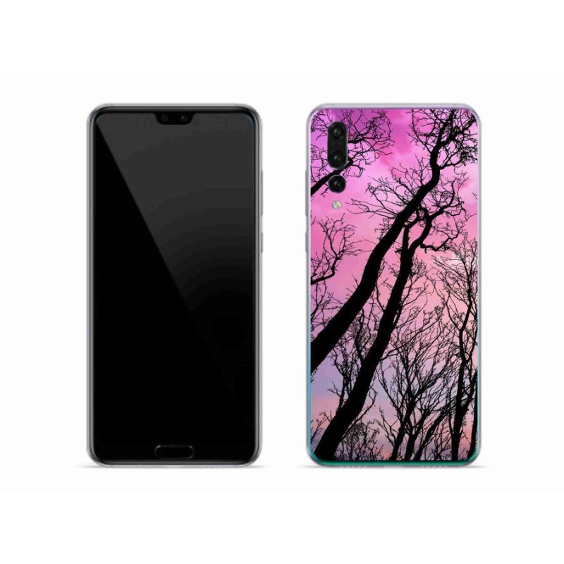 Gélový obal mmCase na mobil Huawei P20 Pro - opadané stromy