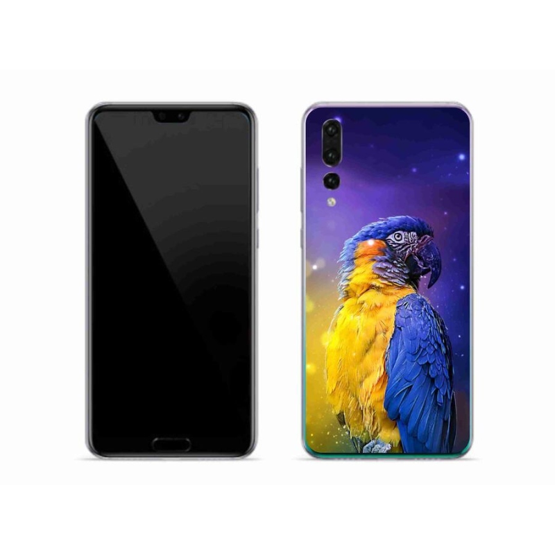 Gélový obal mmCase na mobil Huawei P20 Pro - papagáj ara 1