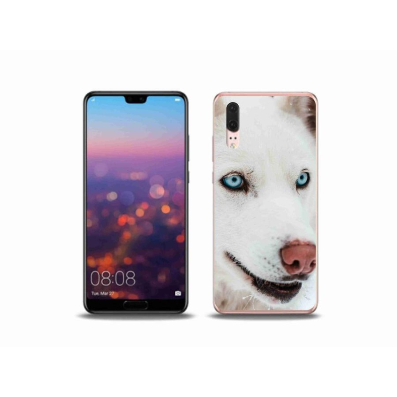 Gélový obal mmCase na mobil Huawei P20 - psie pohľad