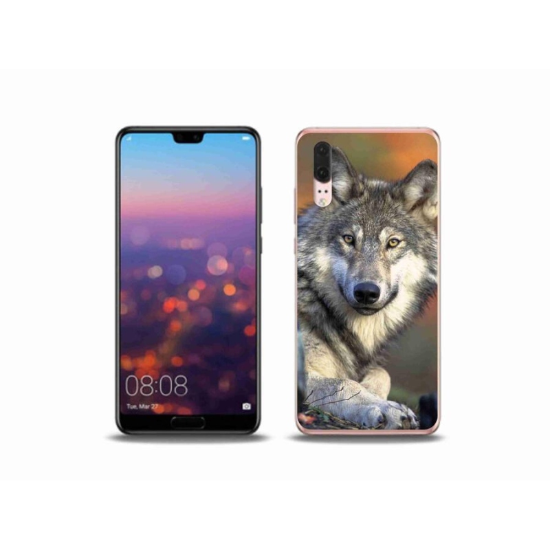 Gélový obal mmCase na mobil Huawei P20 - vlk