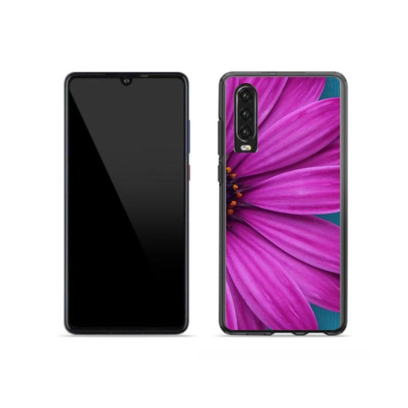 Gélový obal mmCase na mobil Huawei P30 - fialová margaréta