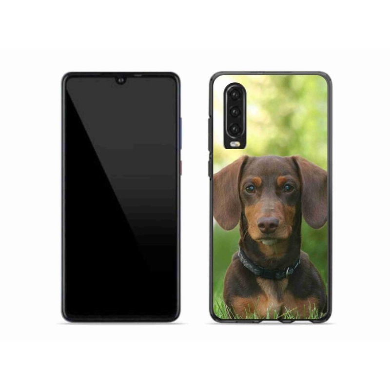 Gélový obal mmCase na mobil Huawei P30 - hnedý jazvečík