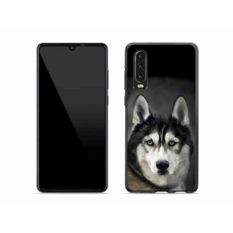 Gélový obal mmCase na mobil Huawei P30 - husky