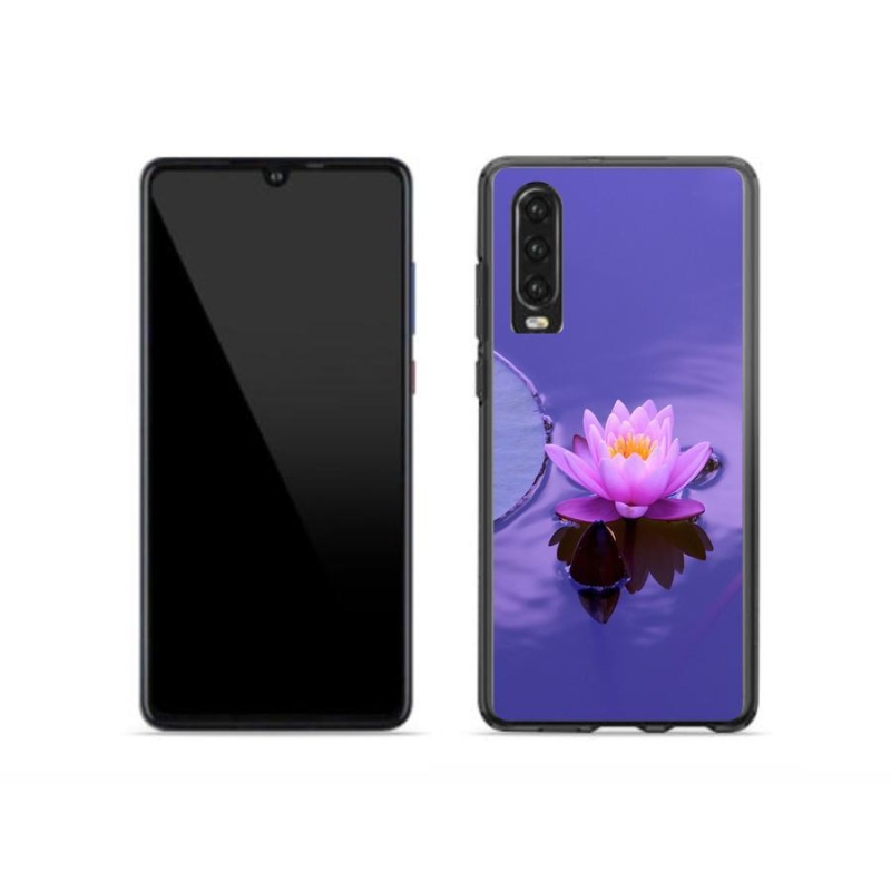 Gélový obal mmCase na mobil Huawei P30 - kvet na hladine