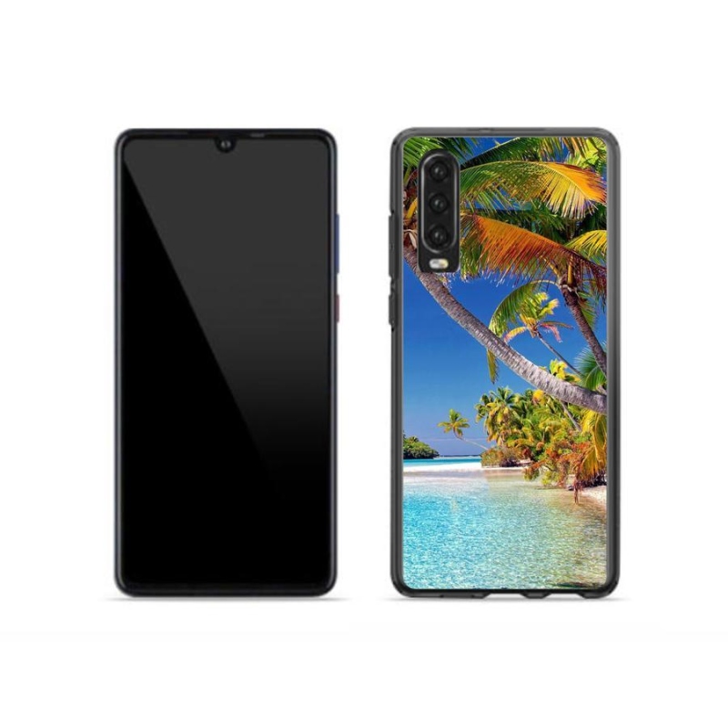 Gélový obal mmCase na mobil Huawei P30 - morská pláž
