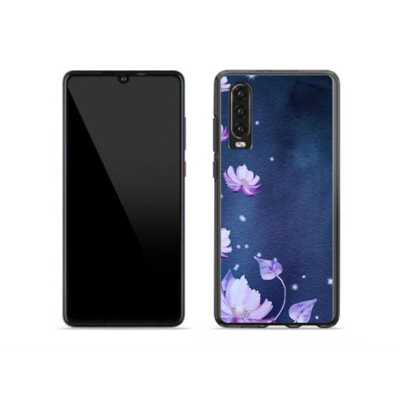 Gélový obal mmCase na mobil Huawei P30 - padajúce kvety