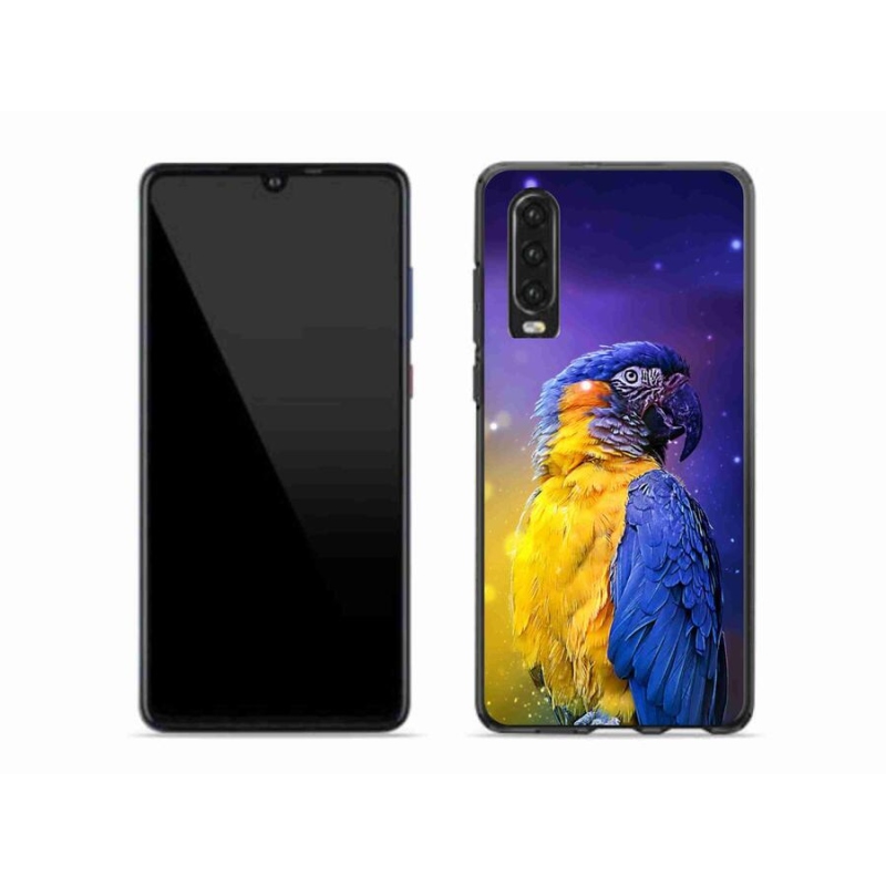 Gélový obal mmCase na mobil Huawei P30 - papagáj ara 1