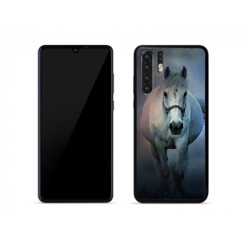 Gélový obal mmCase na mobil Huawei P30 Pro - bežiaci biely kôň