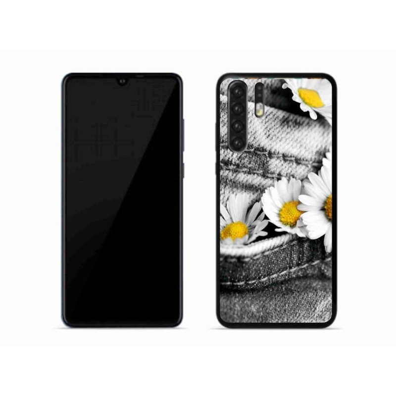 Gélový obal mmCase na mobil Huawei P30 Pro - margaréty