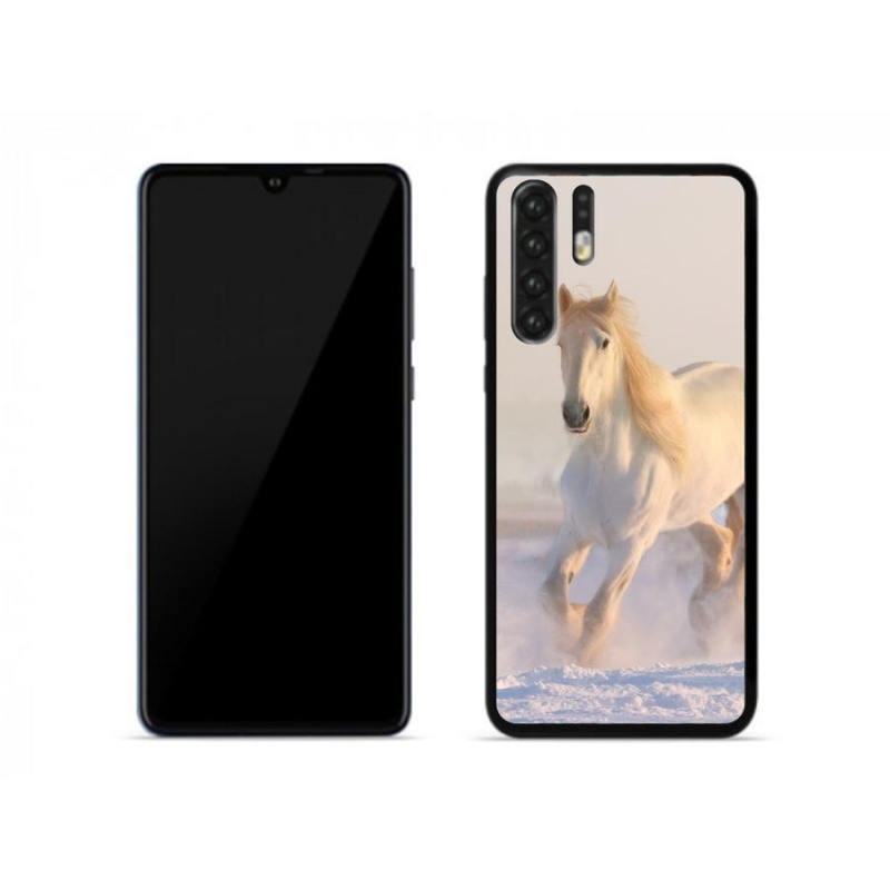 Gélový obal mmCase na mobil Huawei P30 Pro - kôň v snehu