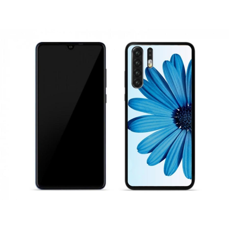 Gélový obal mmCase na mobil Huawei P30 Pro - modrá margaréta