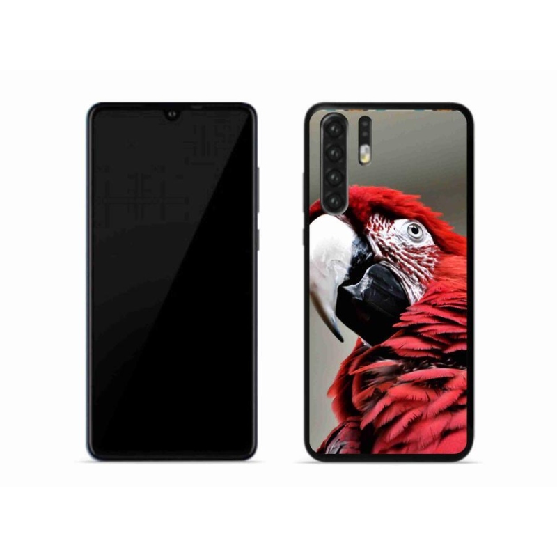 Gélový obal mmCase na mobil Huawei P30 Pro - papagáj ara červený