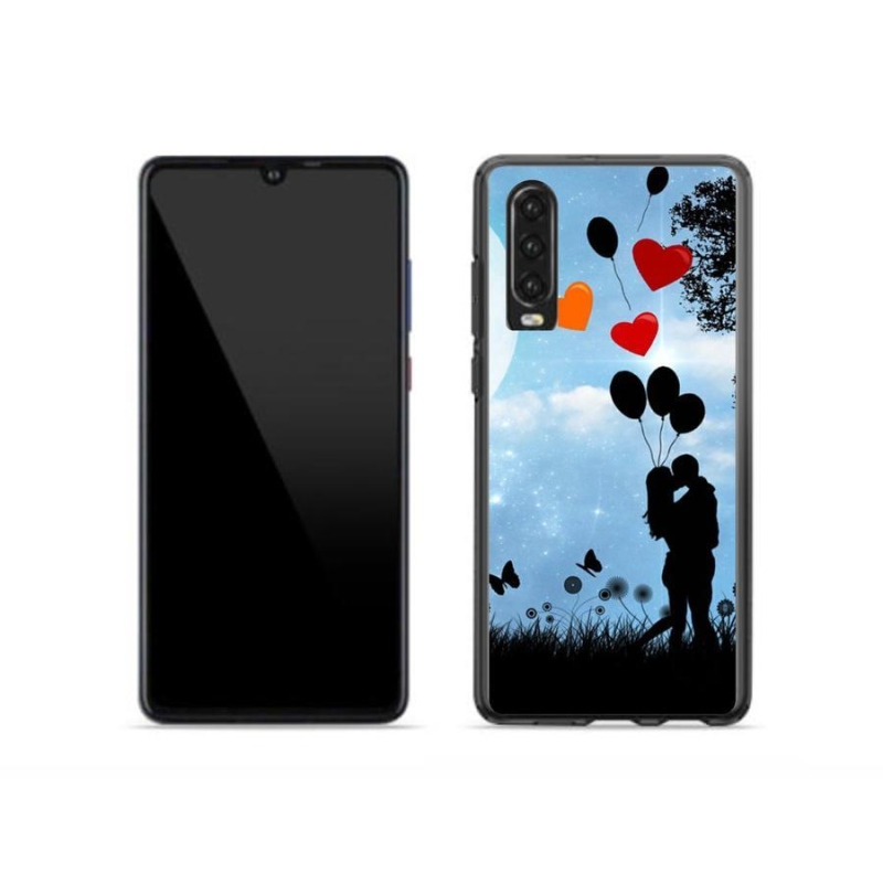 Gélový obal mmCase na mobil Huawei P30 - zamilovaný pár