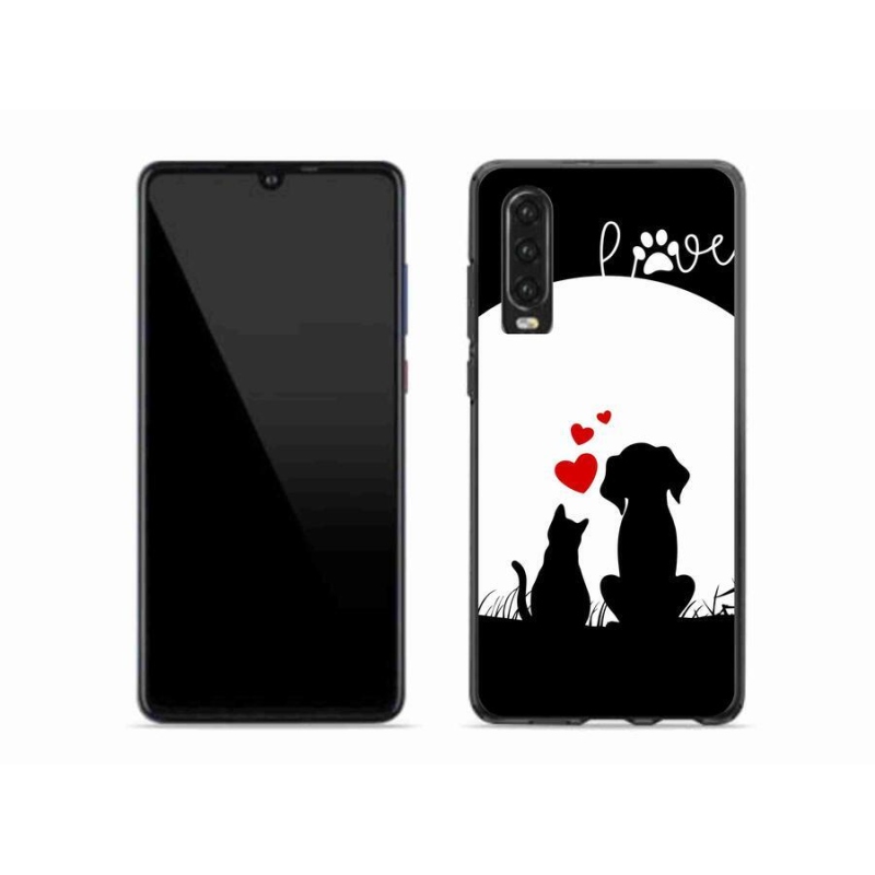 Gélový obal mmCase na mobil Huawei P30 - zvieracie láska