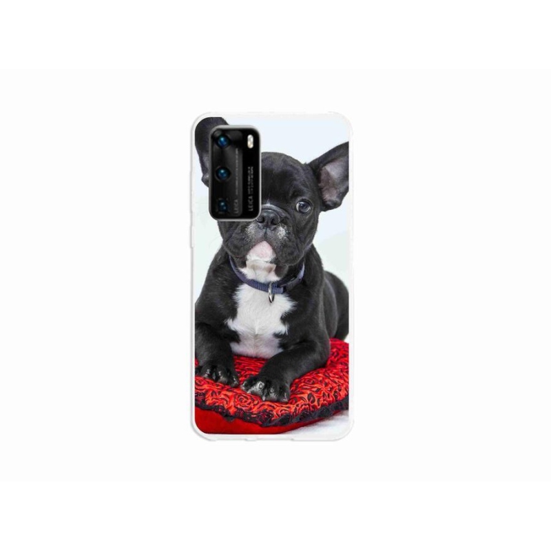 Gélový obal mmCase na mobil Huawei P40 - buldog