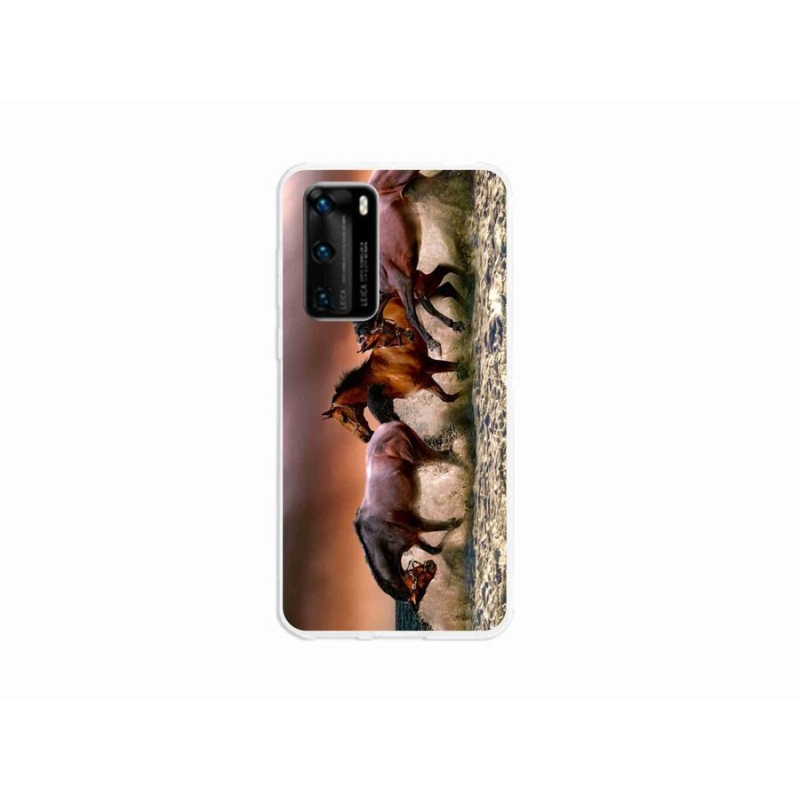 Gélový obal mmCase na mobil Huawei P40 - kone 1