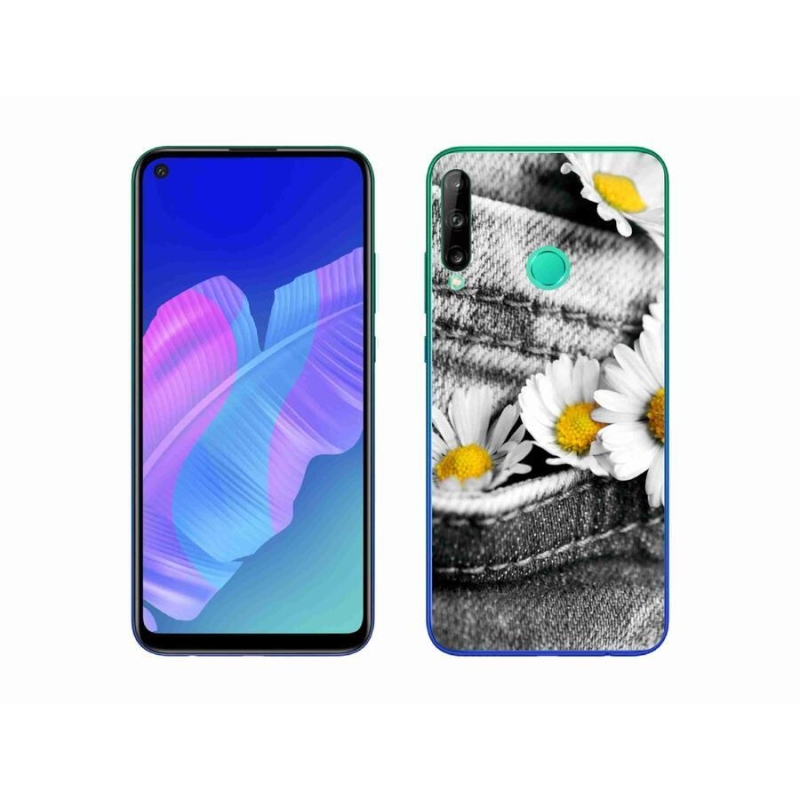 Gélový obal mmCase na mobil Huawei P40 Lite E - margaréty