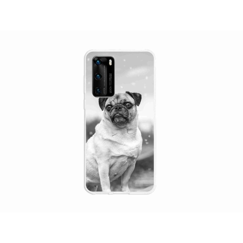 Gélový obal mmCase na mobil Huawei P40 - mops