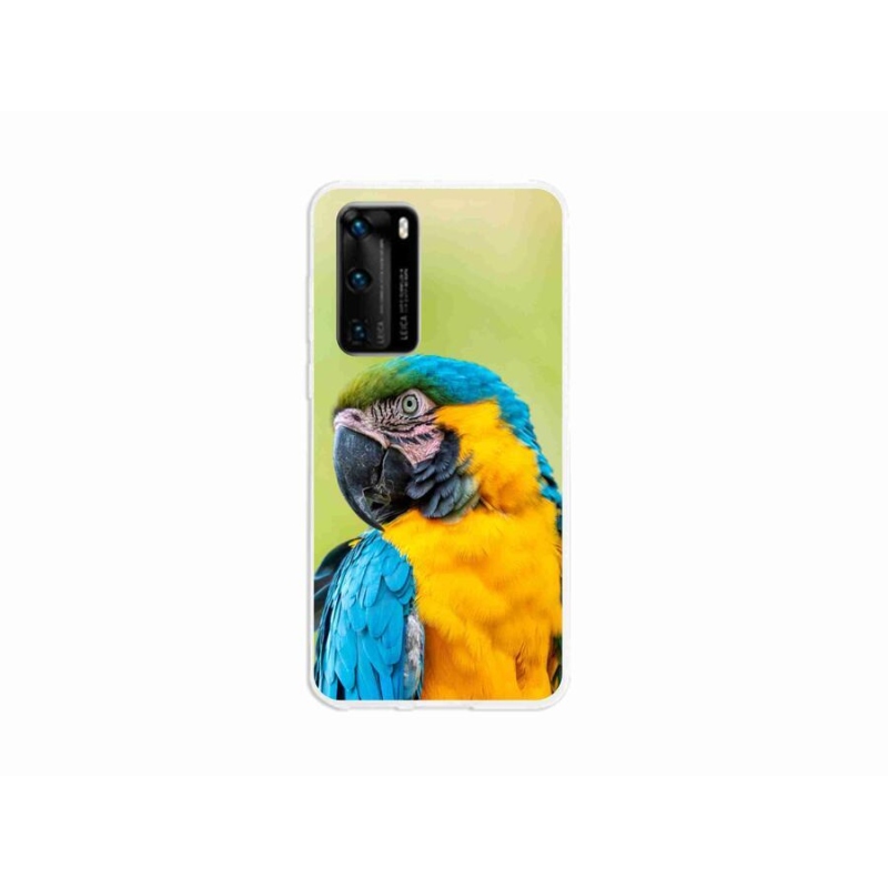 Gélový obal mmCase na mobil Huawei P40 - papagáj ara 2