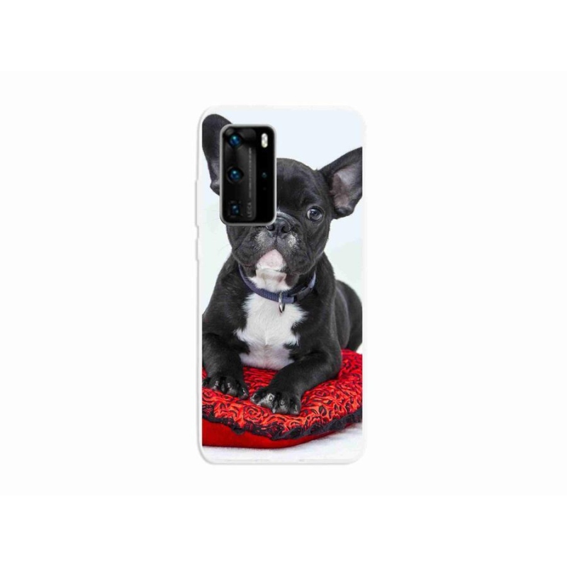 Gélový obal mmCase na mobil Huawei P40 Pro - buldog