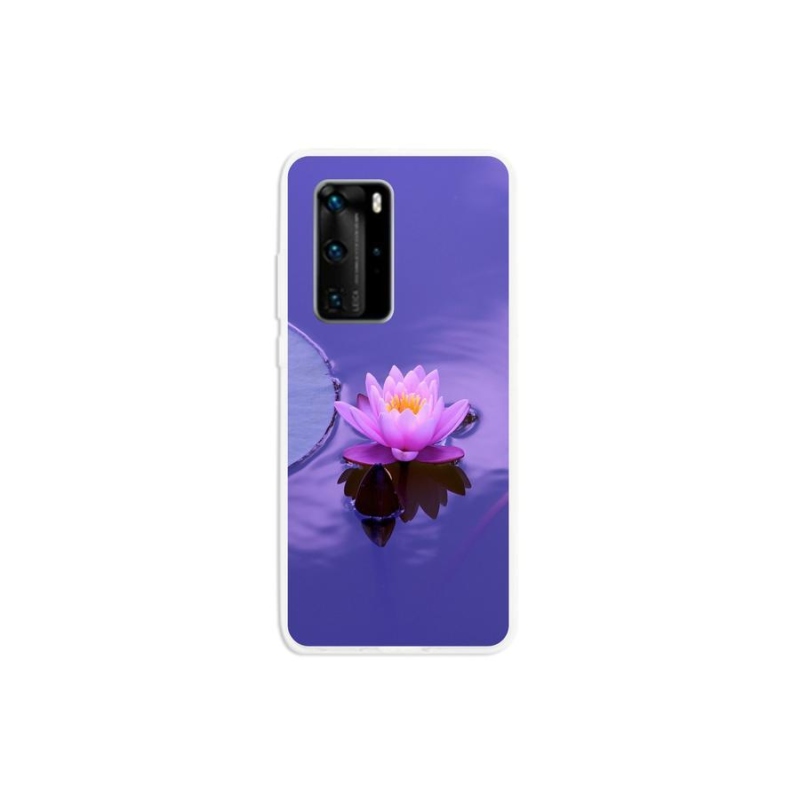 Gélový obal mmCase na mobil Huawei P40 Pro - kvet na hladine