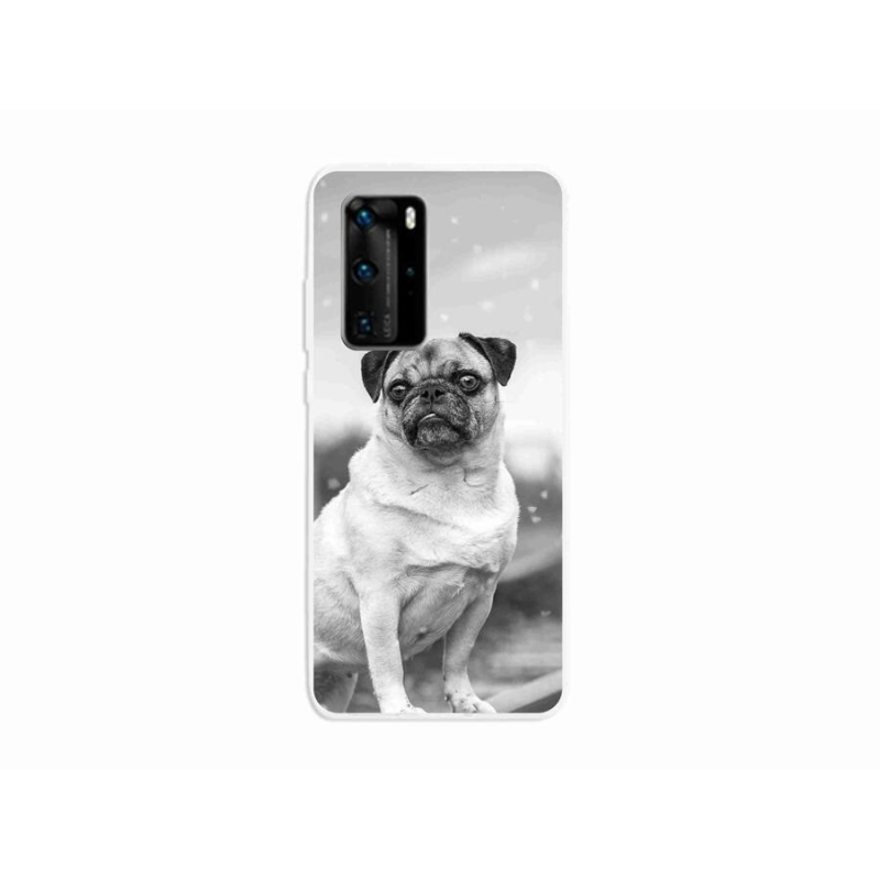 Gélový obal mmCase na mobil Huawei P40 Pro - mops