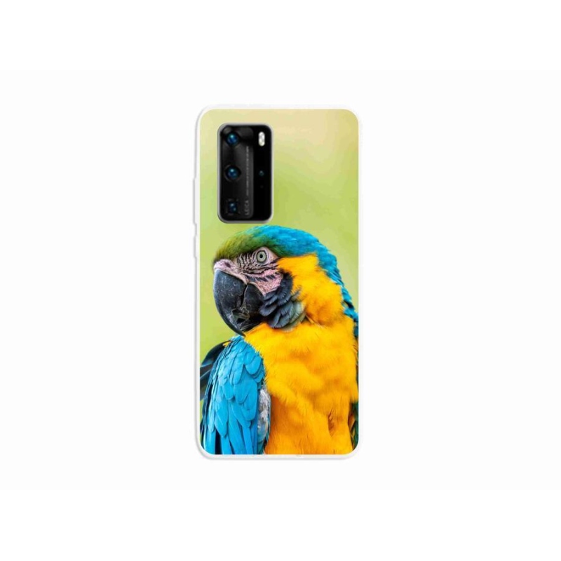 Gélový obal mmCase na mobil Huawei P40 Pro - papagáj ara 2