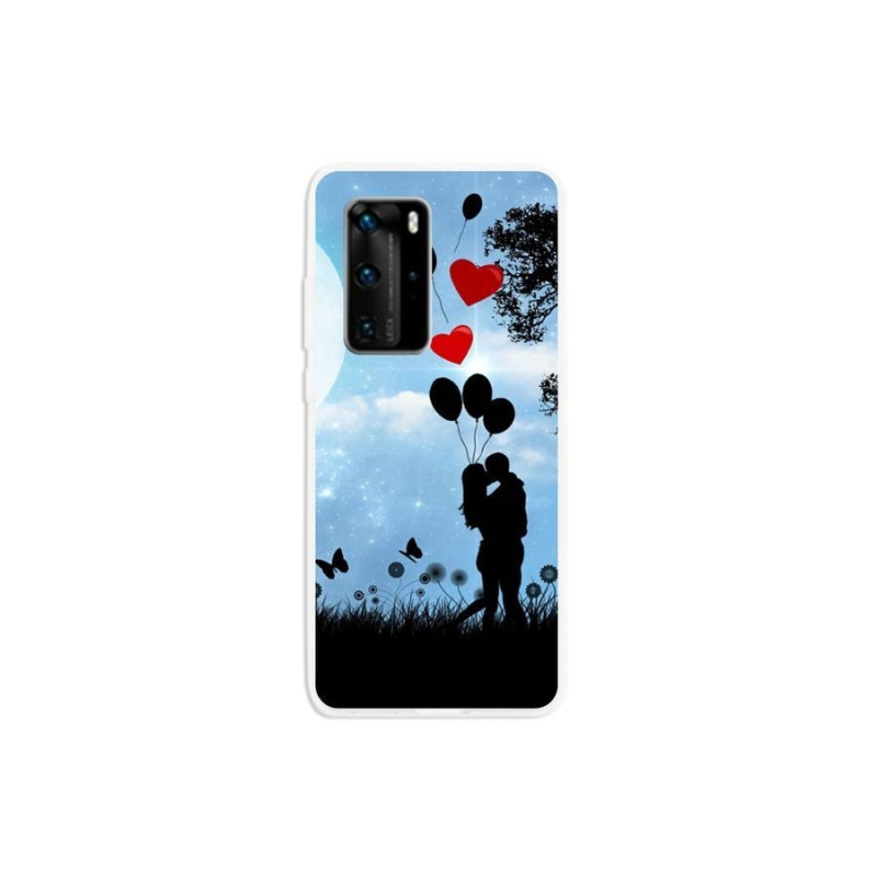 Gélový obal mmCase na mobil Huawei P40 Pro - zamilovaný pár