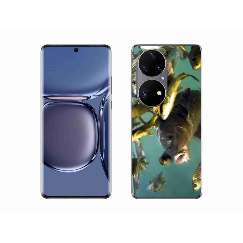 Gélový obal mmCase na mobil Huawei P50 Pro - kŕdeľ rýb