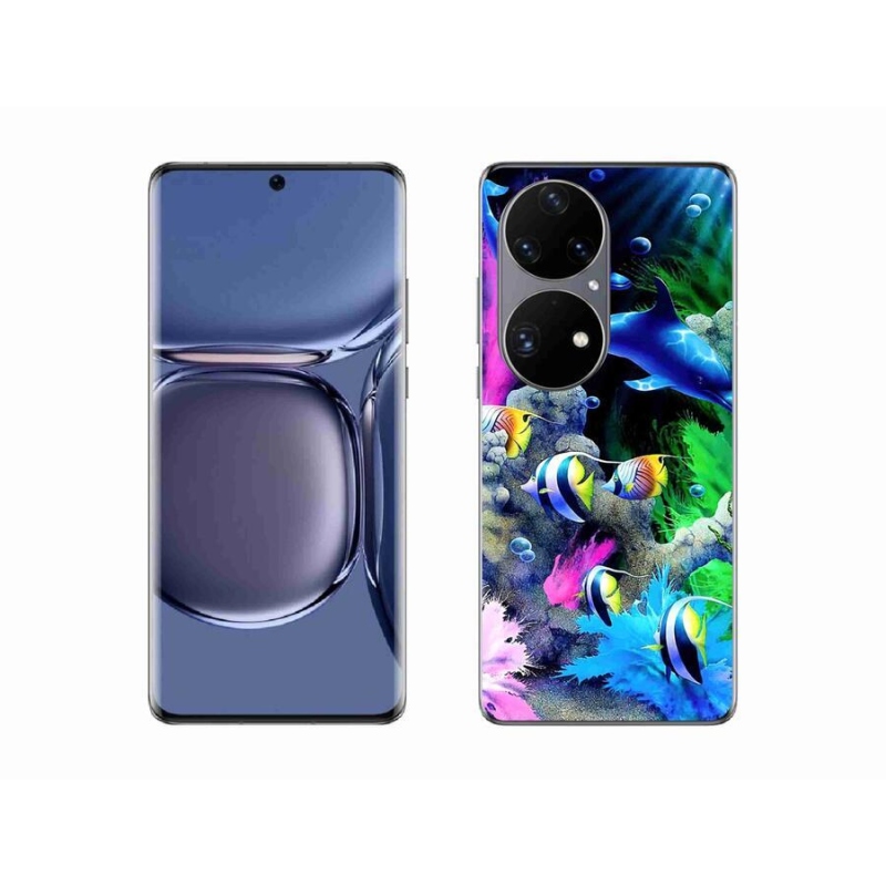 Gélový obal mmCase na mobil Huawei P50 Pro - morský svet