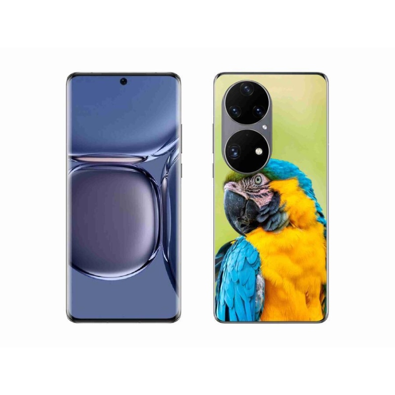 Gélový obal mmCase na mobil Huawei P50 Pro - papagáj ara 2